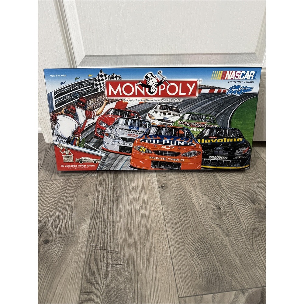 Monopoly NASCAR Collector's Edition Board Game 2002 New